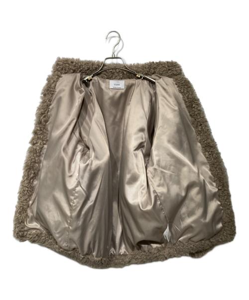CLANE（クラネ）CLANE (クラネ) MINAMI TANAKA (ミナミ タナカ) CURL FUR SHORT COAT　13104-0612 ベージュ サイズ:1の古着・服飾アイテム