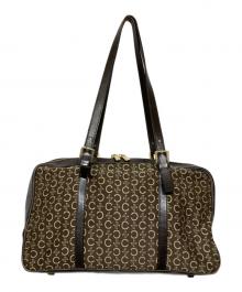 CELINE（セリーヌ）の古着「Cマカダム柄ミニボストンバッグ」｜ブラウン