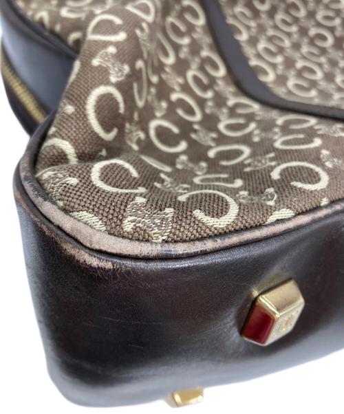 CELINE（セリーヌ）CELINE (セリーヌ) Cマカダム柄ミニボストンバッグ ブラウンの古着・服飾アイテム