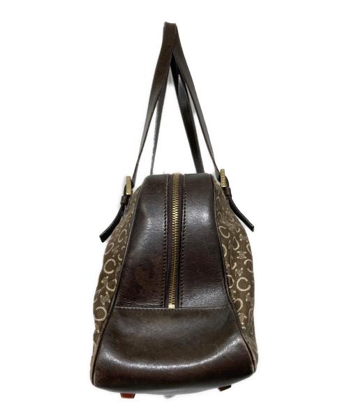 CELINE（セリーヌ）CELINE (セリーヌ) Cマカダム柄ミニボストンバッグ ブラウンの古着・服飾アイテム