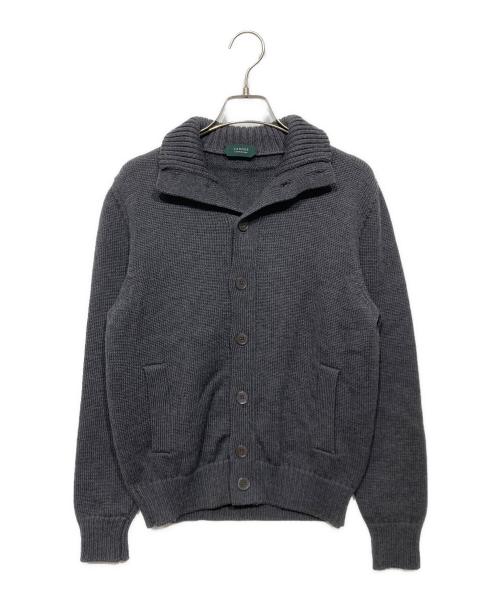 Zanone（ザノーネ）Zanone (ザノーネ) ウールカーディガン ブラック サイズ:46の古着・服飾アイテム