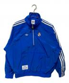 adidasアディダス）の古着「レアル・マドリード テラスアイコン ハーフジップ ジャケット」｜ブルー