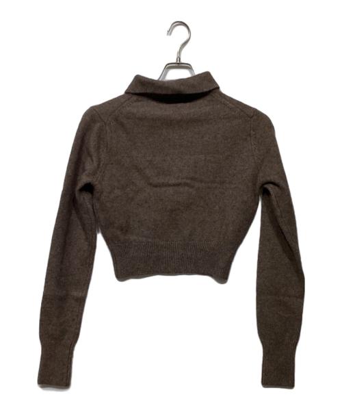 NKNIT（ンニット）NKNIT (エヌニット) raccoon mix skipper KNIT 24AW-N051 ブラウン サイズ:1の古着・服飾アイテム