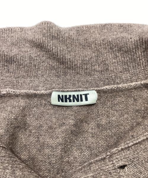 NKNIT（ンニット）NKNIT (エヌニット) raccoon mix skipper KNIT 24AW-N051 ブラウン サイズ:1の古着・服飾アイテム