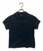 Y'sワイズ）の古着「刺繍S/Sシャツ」｜ブラック