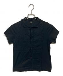 Y's（ワイズ）の古着「刺繍S/Sシャツ」｜ブラック