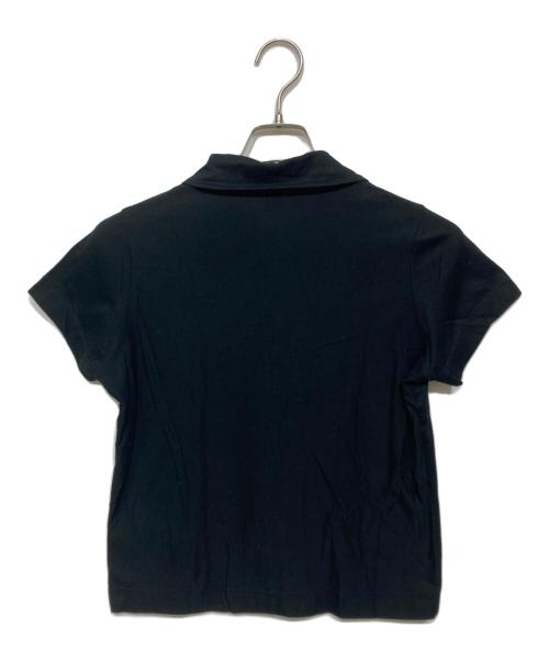 Y's（ワイズ）Y's (ワイズ) 刺繍S/Sシャツ ブラック サイズ:2の古着・服飾アイテム