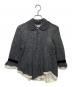 tricot COMME des GARCONS（トリココムデギャルソン）の古着「ウール丸襟シャツ」｜グレー×ホワイト