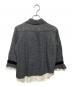 tricot COMME des GARCONS (トリココムデギャルソン) ウール丸襟シャツ グレー×ホワイト サイズ:-：10000円