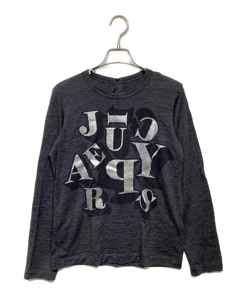 tricot COMME des GARCONS（トリココムデギャルソン）tricot COMME des GARCONS (トリココムデギャルソン) ロゴプリントニット グレー サイズ:Sの古着・服飾アイテム