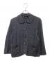tricot COMME des GARCONS（トリココムデギャルソン）の古着「金釦丸襟カーディガン」｜グレー
