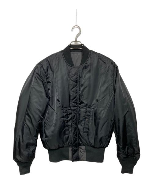 ALPHA（アルファ）ALPHA (アルファ) green label relaxing (グリーンレーベルリラクシング) 別注リバーシブル MA-1 フライトジャケット ブラック サイズ:Mの古着・服飾アイテム