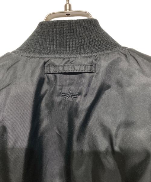 ALPHA（アルファ）ALPHA (アルファ) green label relaxing (グリーンレーベルリラクシング) 別注リバーシブル MA-1 フライトジャケット ブラック サイズ:Mの古着・服飾アイテム