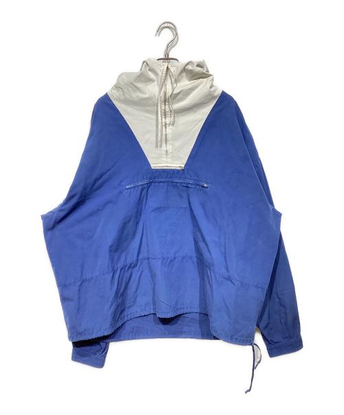 J.CREW（ジェイクルー）J.CREW (ジェイクルー) 2トーンアノラックパーカー ブルー×ホワイト サイズ:XLの古着・服飾アイテム