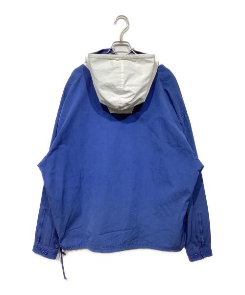 J.CREW（ジェイクルー）J.CREW (ジェイクルー) 2トーンアノラックパーカー ブルー×ホワイト サイズ:XLの古着・服飾アイテム