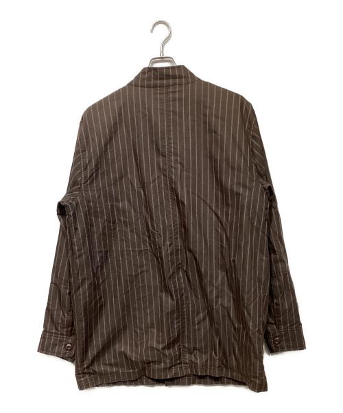 stussy（ステューシー）stussy (ステューシー) オールドストライプジャケット ブラウン サイズ:XLの古着・服飾アイテム