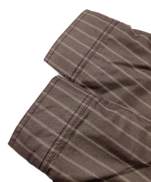 stussy（ステューシー）stussy (ステューシー) オールドストライプジャケット ブラウン サイズ:XLの古着・服飾アイテム
