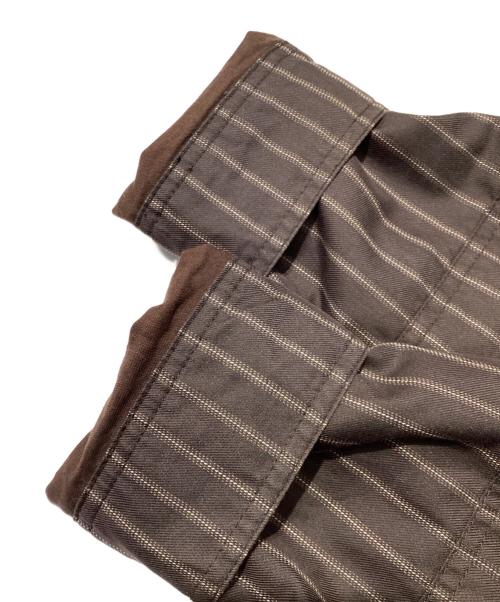 stussy（ステューシー）stussy (ステューシー) オールドストライプジャケット ブラウン サイズ:XLの古着・服飾アイテム