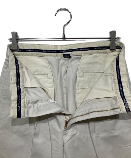 POLO RALPH LAUREN（ポロ・ラルフローレン）POLO RALPH LAUREN (ポロ・ラルフローレン) 2タックパンツ ベージュ サイズ:30の古着・服飾アイテム