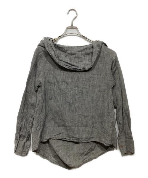 Vivienne Westwood man（ヴィヴィアン ウェストウッド マン）Vivienne Westwood man (ヴィヴィアン ウェストウッド マン) リネンデザインカットソー グレー サイズ:44の古着・服飾アイテム