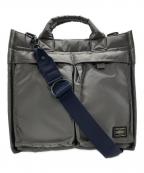 PORTERポーター）の古着「PX TANKER 2WAY VERTICAL TOTE BAG(M)」｜グレー