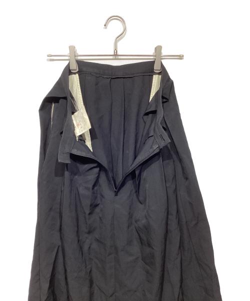 COMME des GARCONS（コムデギャルソン）COMME des GARCONS (コムデギャルソン) ロングタックスカート ブラック サイズ:Sの古着・服飾アイテム