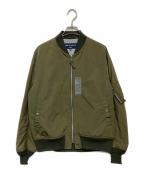 COMME des GARCONS HOMMEコムデギャルソン オム）の古着「ESTER NYLON MA-1」｜カーキ