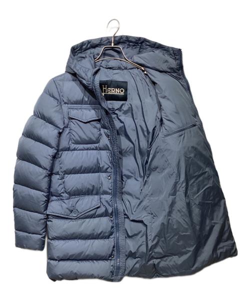 HERNO（ヘルノ）HERNO (ヘルノ) POLAR-TECH ポーラテック ダウンコートPI0191U ブルー サイズ:46の古着・服飾アイテム