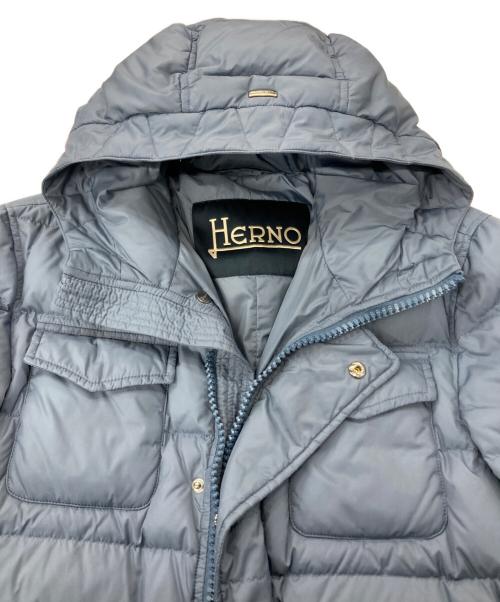 HERNO（ヘルノ）HERNO (ヘルノ) POLAR-TECH ポーラテック ダウンコートPI0191U ブルー サイズ:46の古着・服飾アイテム