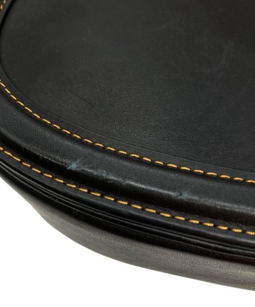 COACH（コーチ）COACH (コーチ) Beat saddle bag レザーショルダーバッグ ブラックの古着・服飾アイテム