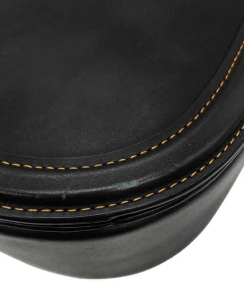 COACH（コーチ）COACH (コーチ) Beat saddle bag レザーショルダーバッグ ブラックの古着・服飾アイテム