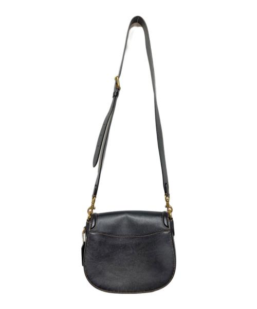 COACH（コーチ）COACH (コーチ) Beat saddle bag レザーショルダーバッグ ブラックの古着・服飾アイテム