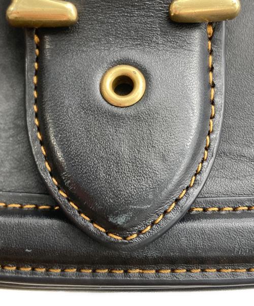 COACH（コーチ）COACH (コーチ) Beat saddle bag レザーショルダーバッグ ブラックの古着・服飾アイテム