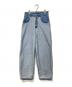 MM6 Maison Margiela（エムエムシックスメゾンマルジェラ）の古着「インサイドアウトワイドデニムパンツ」｜インディゴ