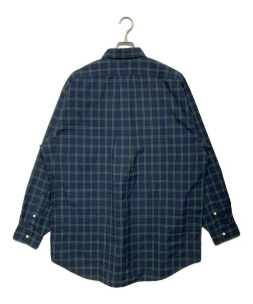 POLO RALPH LAUREN（ポロ・ラルフローレン）POLO RALPH LAUREN (ポロ・ラルフローレン) チェックBDシャツ ネイビー×グリーン サイズ:Lの古着・服飾アイテム