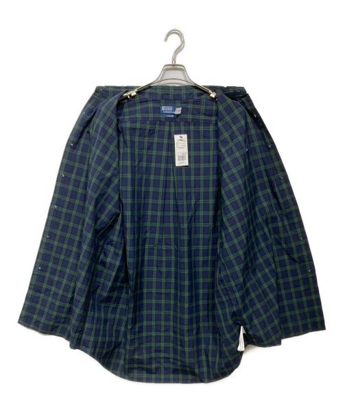 POLO RALPH LAUREN（ポロ・ラルフローレン）POLO RALPH LAUREN (ポロ・ラルフローレン) チェックBDシャツ ネイビー×グリーン サイズ:Lの古着・服飾アイテム