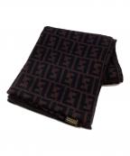 FENDIフェンディ）の古着「ズッカ柄マフラー」｜ブラウン