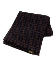 FENDI（フェンディ）の古着「ズッカ柄マフラー」｜ブラウン