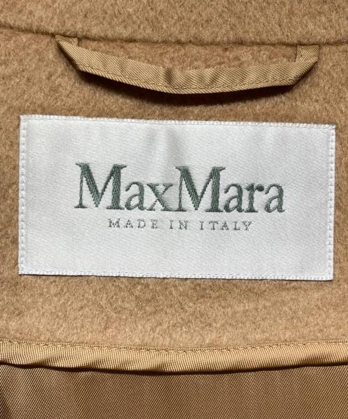 MaxMara（マックスマーラ）MaxMara (マックスマーラ) キャメル ベルテッドラップコート ベージュ サイズ:Mの古着・服飾アイテム