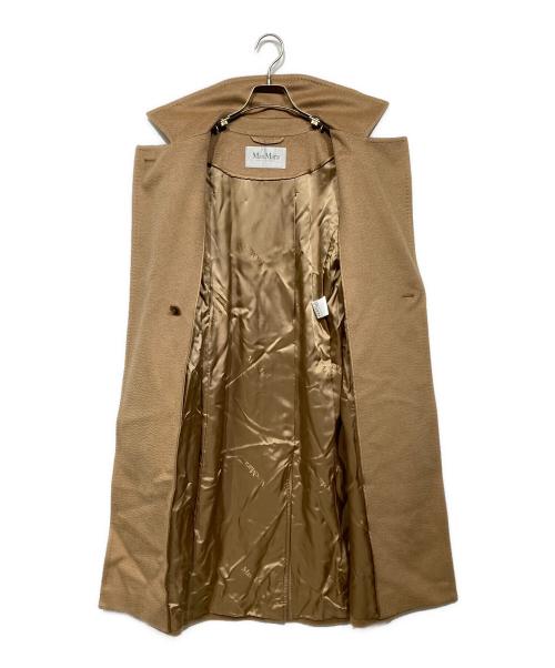 MaxMara（マックスマーラ）MaxMara (マックスマーラ) キャメル ベルテッドラップコート ベージュ サイズ:Mの古着・服飾アイテム