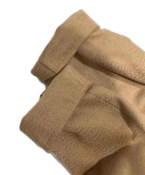 MaxMara（マックスマーラ）MaxMara (マックスマーラ) キャメル ベルテッドラップコート ベージュ サイズ:Mの古着・服飾アイテム
