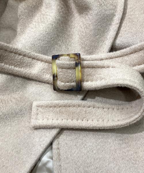 MaxMara（マックスマーラ）MaxMara (マックスマーラ) キャメル ベルテッドラップコート ベージュ サイズ:Mの古着・服飾アイテム