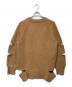 BURBERRY (バーバリー) アーガイル カットアウトカシミヤ混セーター ベージュ サイズ:M：20000円