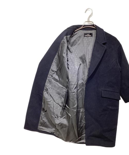 tricot COMME des GARCONS（トリココムデギャルソン）tricot COMME des GARCONS (トリココムデギャルソン) ウールチェスターコート　	AD2014  ネイビー サイズ:Mの古着・服飾アイテム