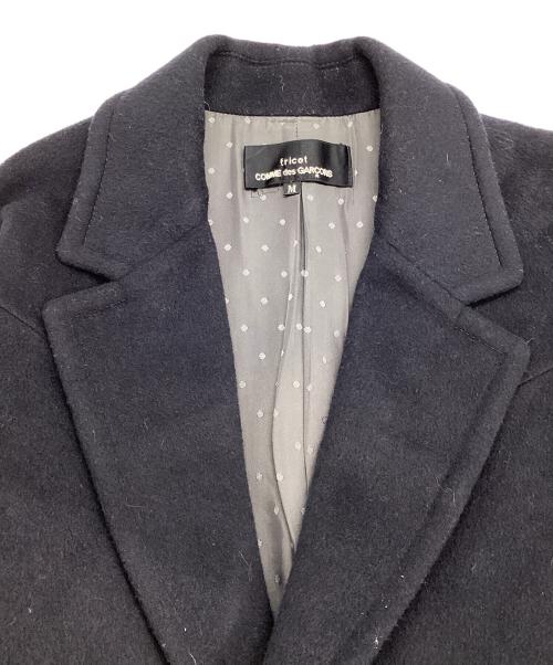 tricot COMME des GARCONS（トリココムデギャルソン）tricot COMME des GARCONS (トリココムデギャルソン) ウールチェスターコート　	AD2014  ネイビー サイズ:Mの古着・服飾アイテム