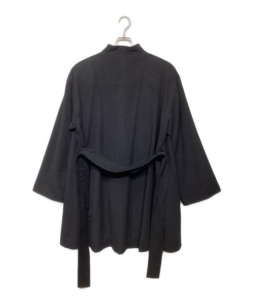 Christian Dior（クリスチャン ディオール）Christian Dior (クリスチャン ディオール) Aラインノーカラーミドルコート ブラック サイズ:9の古着・服飾アイテム