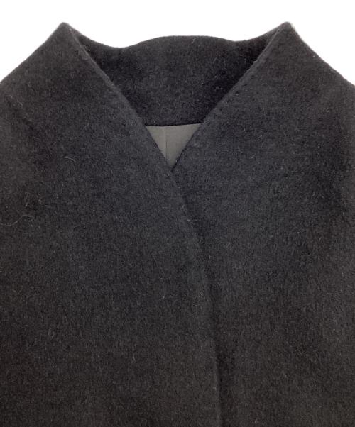 Christian Dior（クリスチャン ディオール）Christian Dior (クリスチャン ディオール) Aラインノーカラーミドルコート ブラック サイズ:9の古着・服飾アイテム