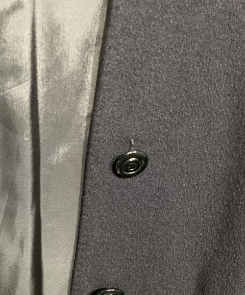 Christian Dior（クリスチャン ディオール）Christian Dior (クリスチャン ディオール) Aラインノーカラーミドルコート ブラック サイズ:9の古着・服飾アイテム