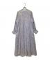 ne quittez pas (ヌキテパ) Cotton Voile Foil Flower Print Panel Dress パープル サイズ:M：17000円