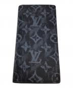 LOUIS VUITTONルイ ヴィトン）の古着「M80019　モノグラム パステル ポルトフォイユ ブラザ NM ロングウォレット」｜ブラック